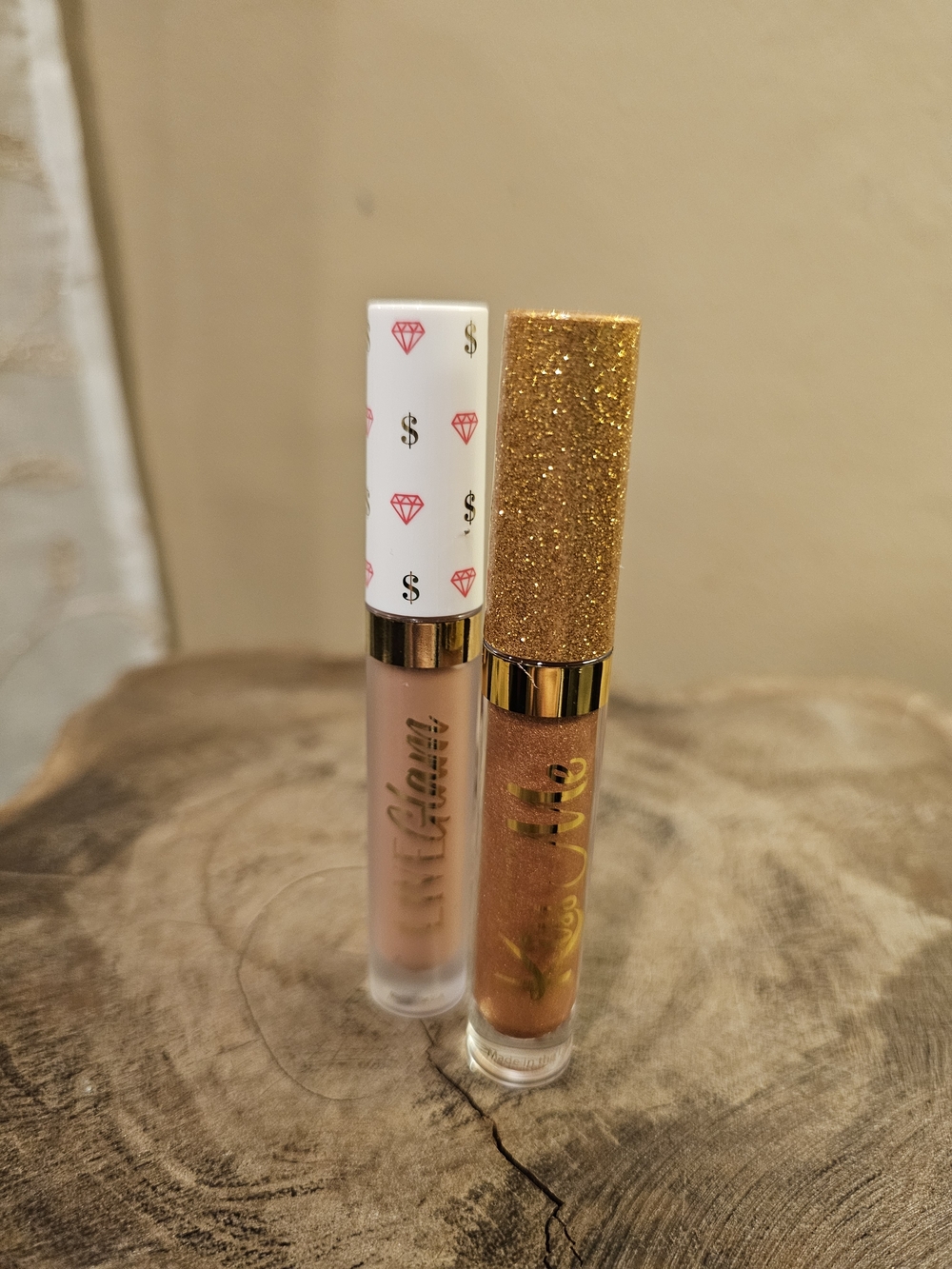 Live Glam Sparkling Gold & Milk Chocolate Matte Liquid Lipstick Duo